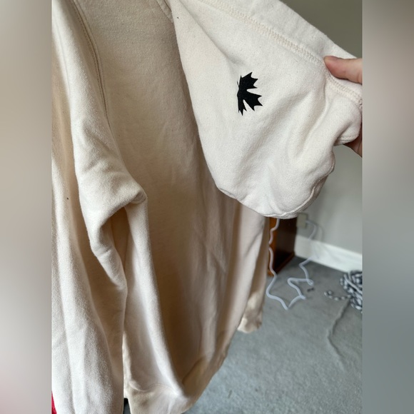 Off white Roots quarter zip hoodie size XS - Picture 3 of 5